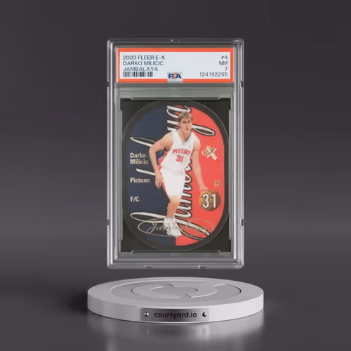 2003 Fleer E-X Jambalaya #4 Darko Milicic (PSA 7 NM)