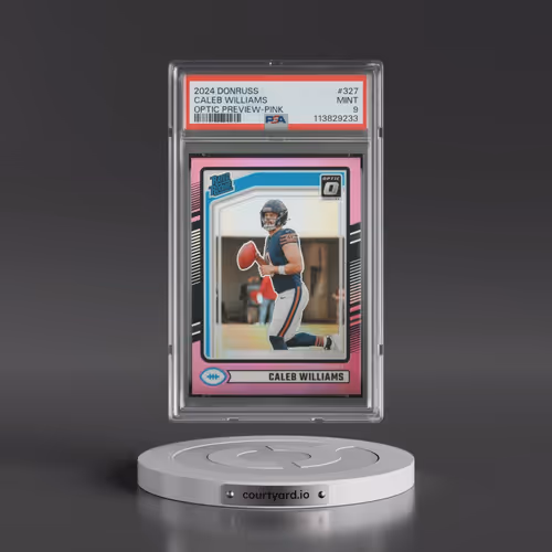 2024 Panini Donruss #327 Caleb Williams - Optic Preview-Pink (PSA 9 MINT)