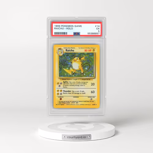 1999 Pokémon Game #14 Raichu - Holo (PSA 5 EX)