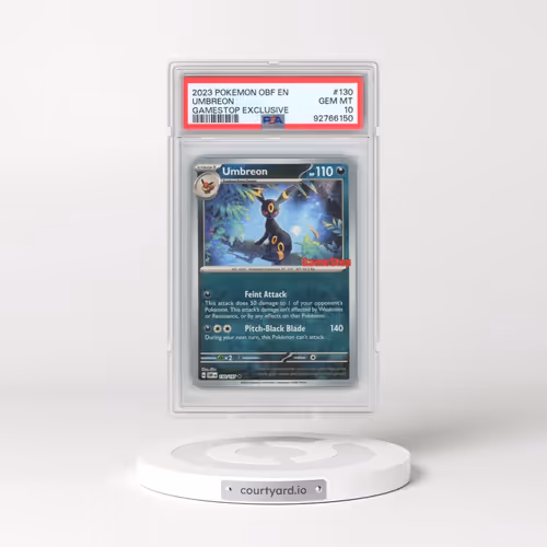 2023 Pokémon Obf EN-Obsidian Flames #130 Umbreon - Gamestop Exclusive (PSA 10 GEM MINT)