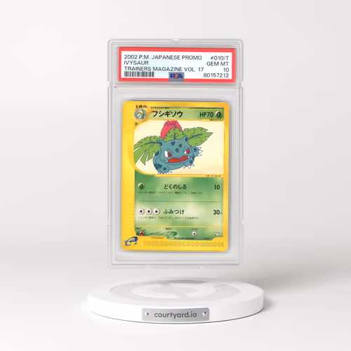 2002 Japanese Pokémon Promo Trainers Magazine #010/T Ivysaur - Vol. 17 (PSA 10 GEM MINT)
