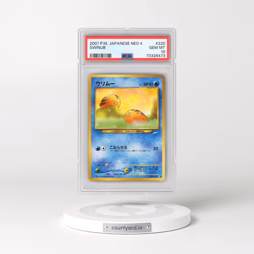 2001 Pokémon Neo 4 #220 Swinub (PSA 10 GEM MINT)