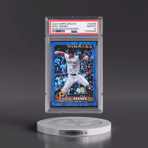 2024 Topps Update #US288 Paul Skenes - Blue Holo Foilboard (PSA 10 GEM MINT)