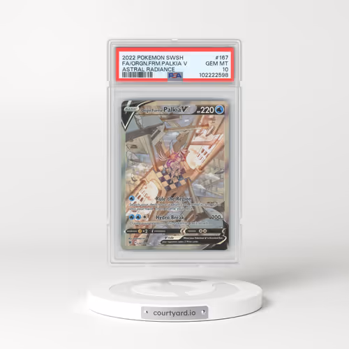 2022 Pokémon Sword & Shield Astral Radiance #167 Origin Forme Palkia V - Holo Full Art (PSA 10 GEM MINT)