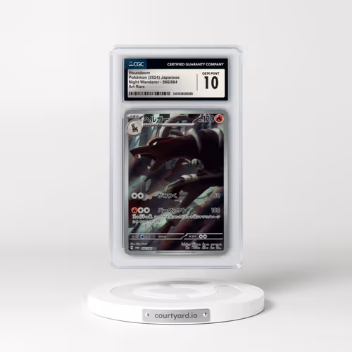 2024 Night Wanderer #066/064 Houndoom - Art Rare (CGC 10 GEM MINT)