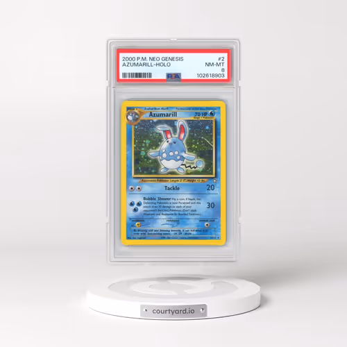 2000 Pokémon Neo Genesis #2 Azumarill - Holo (PSA 8 NM-MT)