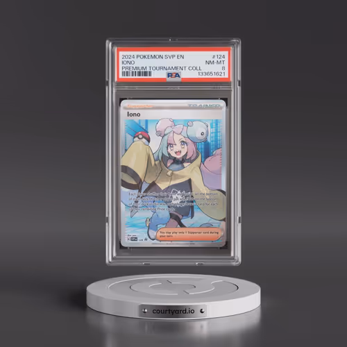 2024 Pokémon Svp EN-SV Black Star Promo #124 Iono - Iono Premium Tournament Collection (PSA 8 NM-MT)