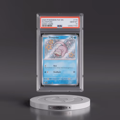 2024 Pokémon Paf EN-Paldean Fates #116 Slowpoke - Shiny Rare (PSA 10 GEM MINT)
