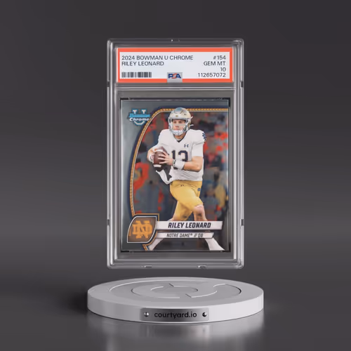 2024 Bowman University Chrome #154 Riley Leonard (PSA 10 GEM MINT)