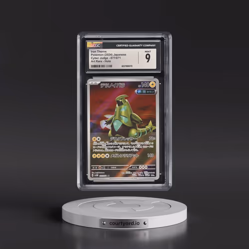2024 Cyber Judge #077/071 Iron Thorns - Art Rare Holo (CGC 9 MINT)