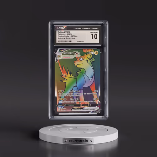 2019 Fusion Strike #267/264 Boltund VMAX - Rainbow Holo (CGC 10 GEM MINT)