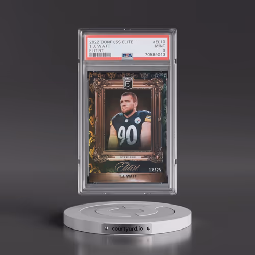 2022 Panini Donruss Elite Elitist #EL10 T.J. Watt (PSA 9 MINT)