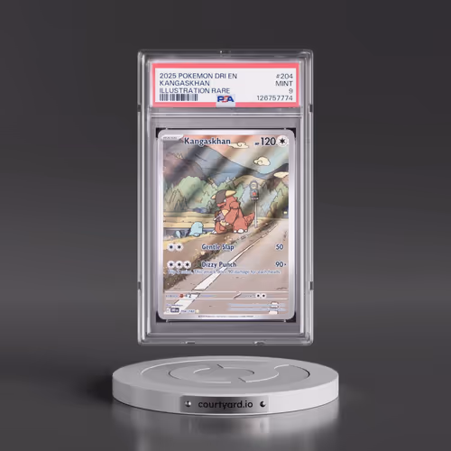 2025 Pokémon Dri EN-Destined Rivals #204 Kangaskhan - Illustration Rare (PSA 9 MINT)