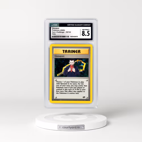 2000 Gym Challenge #18 Giovanni - Holo (CGC 8.5 NM-MT+)