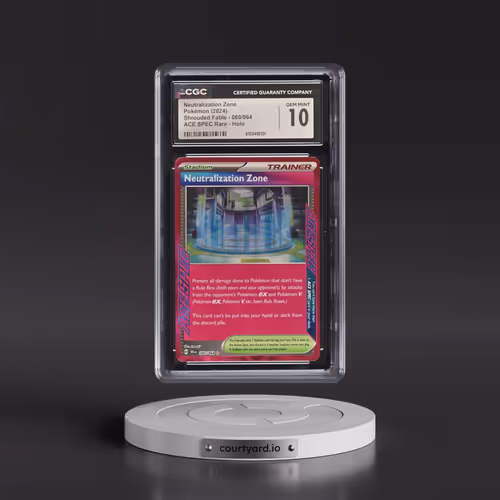 2024 Pokémon Sfa EN-Shrouded Fable #060 Neutralization Zone (CGC 10 GEM MINT)