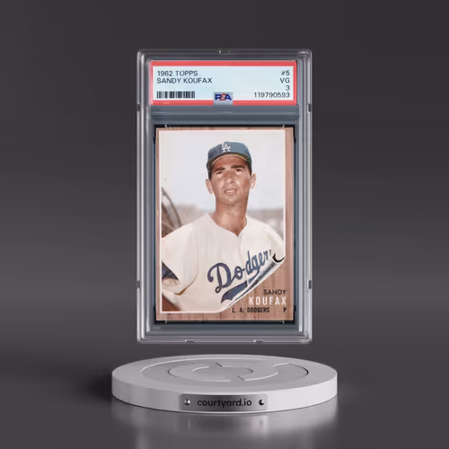 1962 Topps #5 Sandy Koufax (PSA 3 VG)
