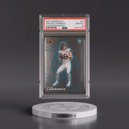 2021 Panini Chronicles Dynagon Rookies #D1 Trevor Lawrence (PSA 10 GEM MINT)