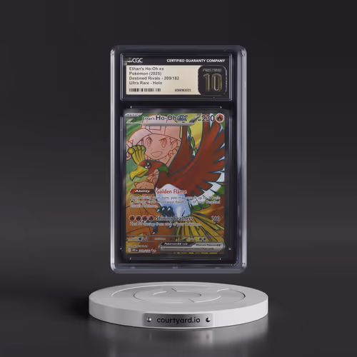 2025 Pokémon Dri EN-Destined Rivals #209 Ethan's HO-Oh EX - Holo Ultra Rare (CGC 10 PRISTINE)