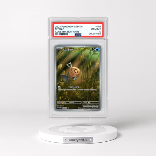2024 Pokémon Ssp EN-Surging Sparks #198 Feebas - Illustration Rare (PSA 10 GEM MINT)