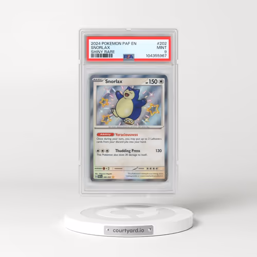2024 Pokémon Paf EN-Paldean Fates #202 Snorlax - Shiny Rare (PSA 9 MINT)