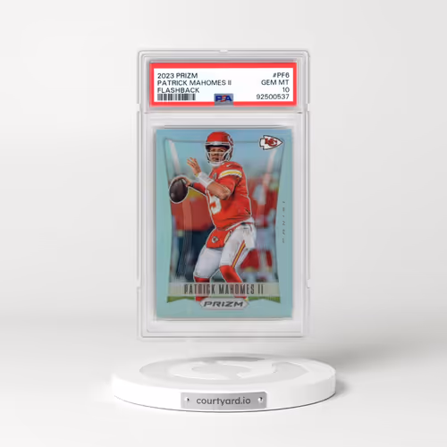 2023 Panini Prizm Prizm Flashback #PF6 Patrick Mahomes II (PSA 10 GEM MINT)