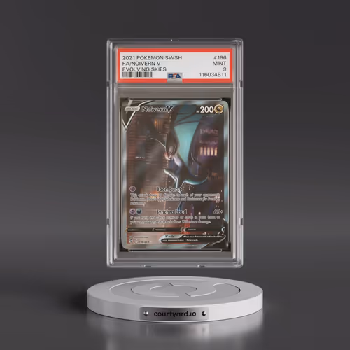 2021 Pokémon Sword & Shield Evolving Skies #196 Noivern V - Holo Full Art (PSA 9 MINT)