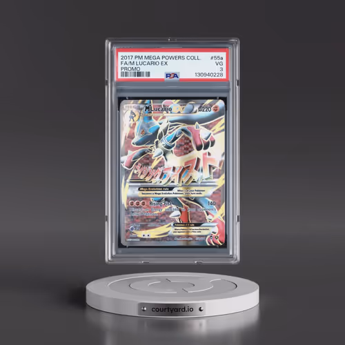 2017 Pokémon Mega Powers Collection Promo #55a M Lucario EX - Holo Full Art (PSA 3 VG)