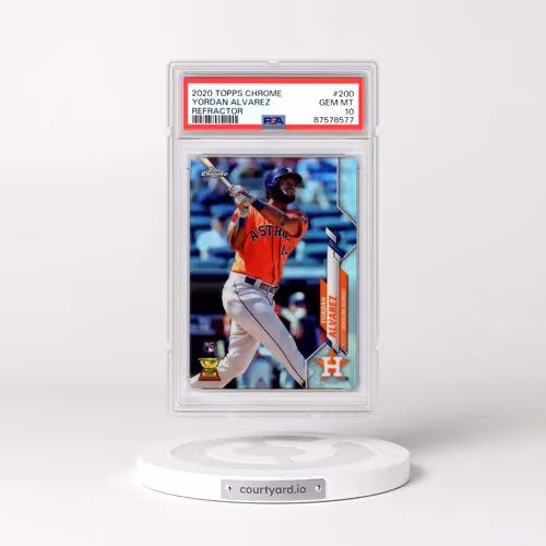 2020 Topps Chrome #200 Yordan Alvarez - Refractor (PSA 10 GEM MINT)