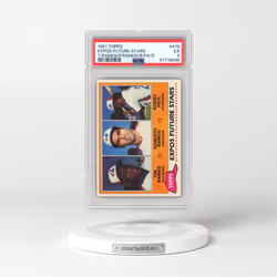 1981 Topps #479 Expos Future Stars - Tim Raines/Roberto Ramos/Bobby Pate (PSA 5 EX)