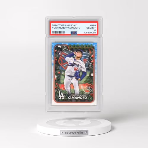 2024 Topps Holiday #H88 Yoshinobu Yamamoto (PSA 10 GEM MINT)