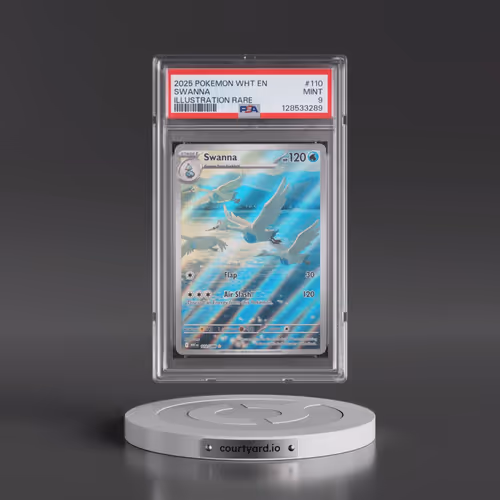 2025 Pokémon Wht EN-White Flare #110 Swanna - Illustration Rare (PSA 9 MINT)