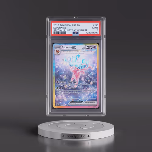 2025 Pokémon Pre EN-Prismatic Evolutions #155 Espeon EX - Holo Special Illustration Rare (PSA 9 MINT