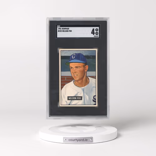 1951 Bowman #232 Nelson Fox (SGC 4 VG-EX)