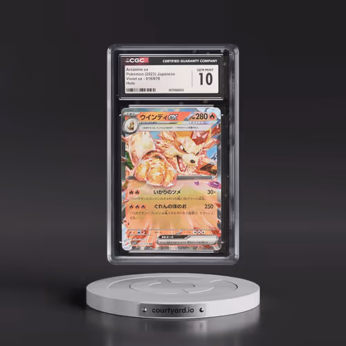 2023 Violet ex #016/078 Arcanine ex - Holo (CGC 10 GEM MINT)
