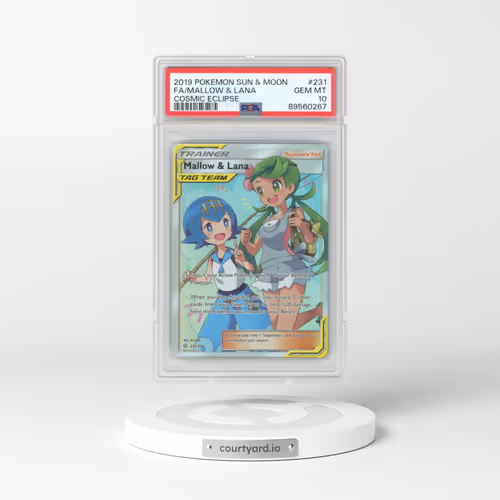 2019 Pokémon Sun & Moon Cosmic Eclipse #231 Mallow & Lana - Full Art (PSA 10 GEM MINT)
