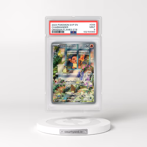 2023 Pokémon Svp EN-SV Black Star Promo #044 Charmander - Obsidian Flames Elite Trainer Box (PSA 9 MINT)