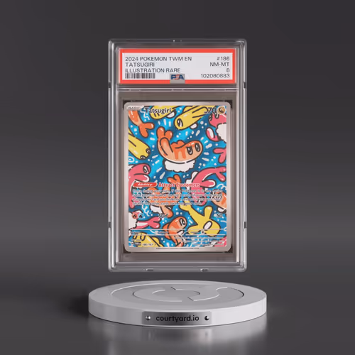 2024 Pokémon Twm EN-Twilight Masquerade #186 Tatsugiri - Illustration Rare (PSA 8 NM-MT)