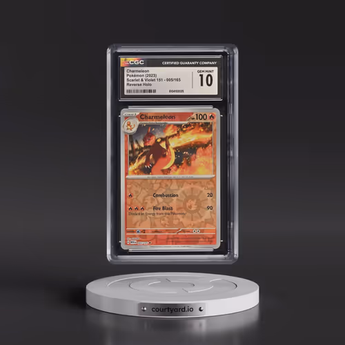 2023 Scarlet & Violet 151 - MEW EN #005/165 Charmeleon - Reverse Holo (CGC 10 GEM MINT)