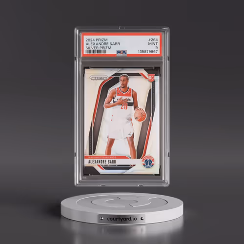 2024 Panini Prizm #264 Alexandre Sarr - Silver Prizm (PSA 9 MINT)