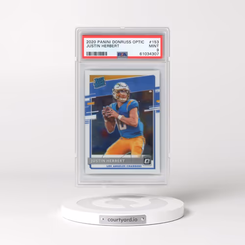 2020 Panini Donruss Optic #153 Justin Herbert (PSA 9 MINT)