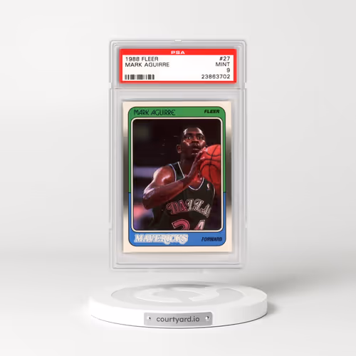 1988 Fleer #27 Mark Aguirre (PSA 9 MINT)