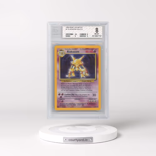 1999 Base Set #1 Alakazam - Holo (BGS 8 NM-MT)