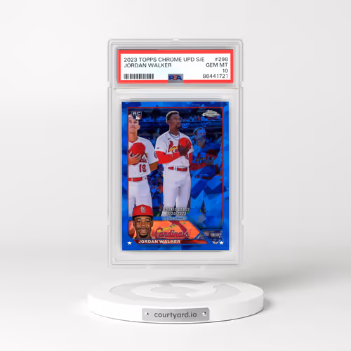 2023 Topps Chrome Update Sapphire Edition #298 Jordan Walker (PSA 10 GEM MINT)