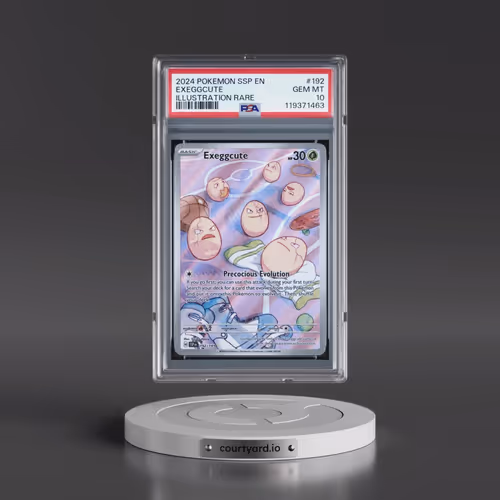 2024 Pokémon Ssp EN-Surging Sparks #192 Exeggcute - Illustration Rare (PSA 10 GEM MINT)