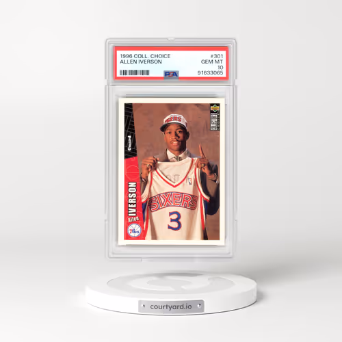 1996 Collector's Choice #301 Allen Iverson (PSA 10 GEM MINT)