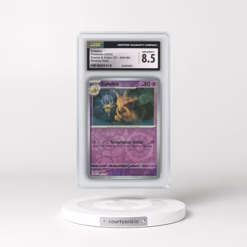 2023 Scarlet & Violet 151 - MEW EN #064/165 Kadabra - Reverse Holo (CGC 8.5 NM-MT+)