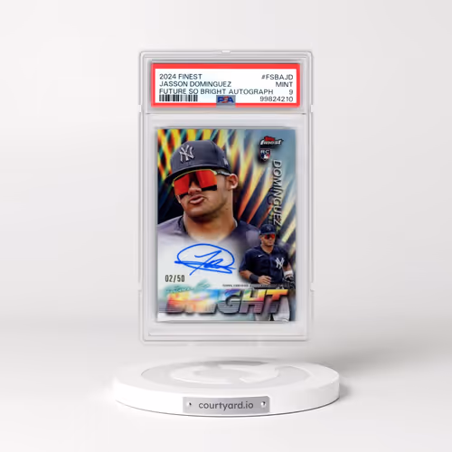 2024 Topps Finest Future So Bright Autographs #FSBAJD Jasson Dominguez (PSA 9 MINT)
