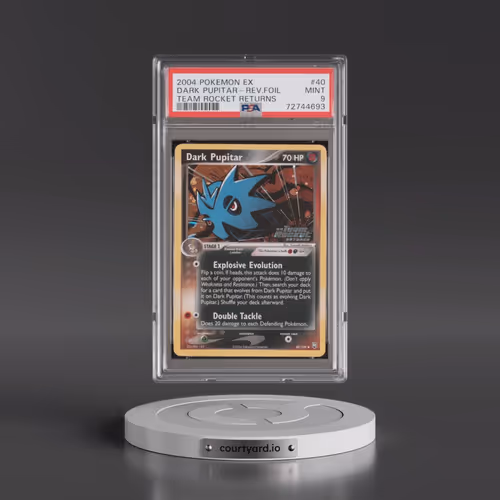 2004 Pokémon EX Team Rocket Returns #40 Dark Pupitar - Reverse Foil (PSA 9 MINT)