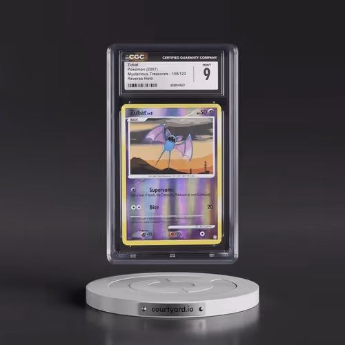 2007 Mysterious Treasures #108/123 Zubat - Reverse Holo (CGC 9 MINT)