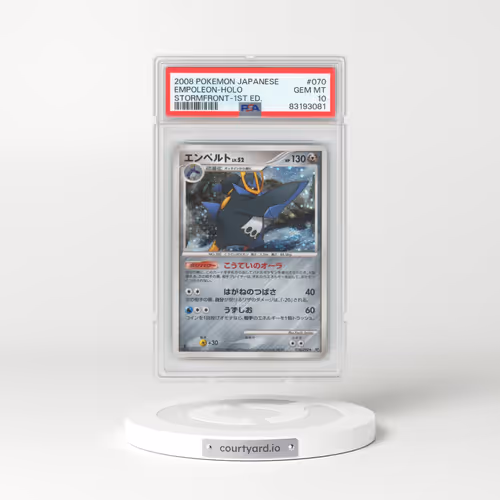 2008 Pokémon Stormfront #070 Empoleon - 1st Edition Holo (PSA 10 GEM MINT)
